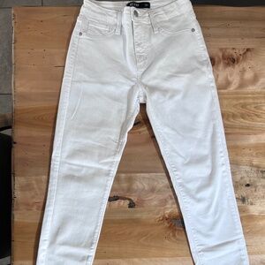 Just Black Denim, bright white mid-rise skinny jeans